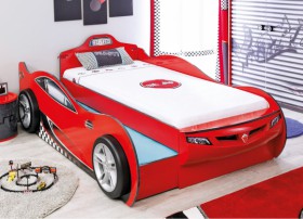 CARBED Кровать-машина Coupe с выдвижной кроватью Red 20.03.1306.00 в Чите - chita.katalogmebeli.com | фото