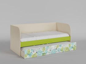 Диван-кровать Твит (Зеленый/корпус Клен) в Чите - chita.katalogmebeli.com | фото