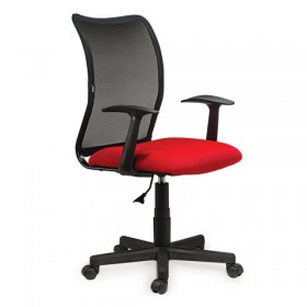 Кресло BRABIX Spring MG-307 (красно-черный) в Чите - chita.katalogmebeli.com | фото 4