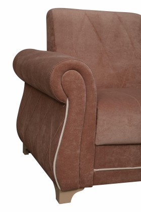 Кресло для отдыха "Порто" (велюр киви корица / микровельвет крем) в Чите - chita.katalogmebeli.com | фото 3