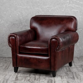 Кресло кожаное Элегант (Бордовый) в Чите - chita.katalogmebeli.com | фото