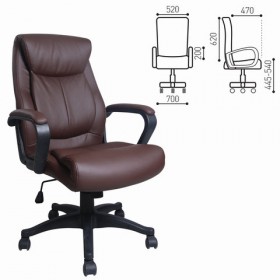 Кресло офисное BRABIX Enter EX-511 (коричневый) в Чите - chita.katalogmebeli.com | фото