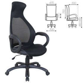 Кресло офисное BRABIX Genesis EX-517 (черное) в Чите - chita.katalogmebeli.com | фото