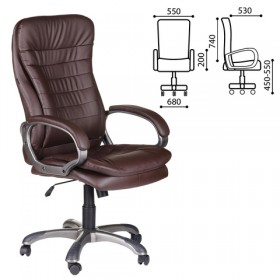 Кресло офисное BRABIX Omega EX-589 (коричневое) в Чите - chita.katalogmebeli.com | фото