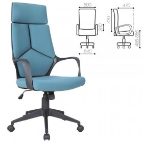 Кресло офисное BRABIX Prime EX-515 (голубая ткань) в Чите - chita.katalogmebeli.com | фото