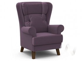Кресло отдыха Комфорт-2 (орех лак/ULTRA PLUM) в Чите - chita.katalogmebeli.com | фото