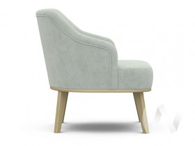Кресло отдыха Комфорт-5 низкая спинка (бесцветный лак/FRESCA BRILLIANT) в Чите - chita.katalogmebeli.com | фото 2