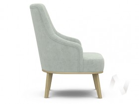 Кресло отдыха Комфорт-5 высокая спинка (бесцветный лак/FRESCA BRILLIANT) в Чите - chita.katalogmebeli.com | фото 2