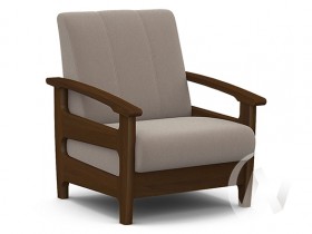 Кресло для отдыха Омега (орех лак/CATANIA COCOA) в Чите - chita.katalogmebeli.com | фото 1