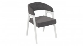 Кресло «Техас 1» (Белый матовый/Микровелюр Jercy Stone №209) в Чите - chita.katalogmebeli.com | фото