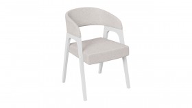 Кресло «Техас 1» (Белый матовый/Шенилл Estetica Vanille №220) в Чите - chita.katalogmebeli.com | фото