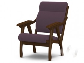 Кресло Вега-10 (орех лак/ULTRA PLUM) в Чите - chita.katalogmebeli.com | фото