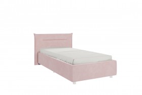 Кровать 0.9 Альба с основанием (Нежно-розовый велюр) в Чите - chita.katalogmebeli.com | фото