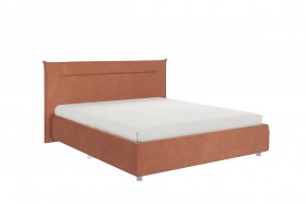 Кровать 1,6 Альба с основанием (Персик велюр) в Чите - chita.katalogmebeli.com | фото