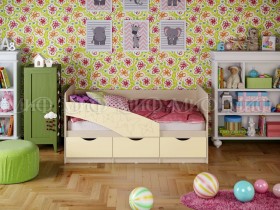 Кровать Бабочки 2,0м (Ваниль матовый) в Чите - chita.katalogmebeli.com | фото