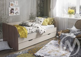 Кровать детская Балли 2-х уровневая (шимо темный/шимо светлый) в Чите - chita.katalogmebeli.com | фото