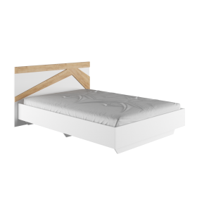 Кровать двухспальная 1,4м Теодора (белый/дуб крафт золотой) в Чите - chita.katalogmebeli.com | фото
