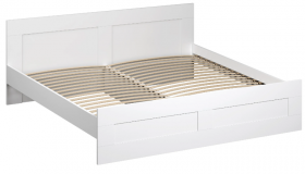 Кровать двухспальная Сириус 1800мм белый в Чите - chita.katalogmebeli.com | фото