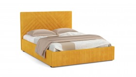 Кровать Гамма ш. 1400 (без основания для хранения) (велюр тенерифе куркума) в Чите - chita.katalogmebeli.com | фото