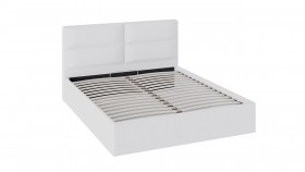 Кровать «Глосс» с мягкой обивкой и подъемным механизмом тип 1 (1600) (Белая) в Чите - chita.katalogmebeli.com | фото