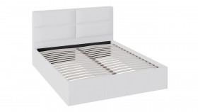 Кровать «Глосс» с мягкой обивкой тип 1 (1600) (Белая) в Чите - chita.katalogmebeli.com | фото
