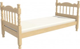 Кровать одинарная Аленка из массива сосны 800*1890 Сосна в Чите - chita.katalogmebeli.com | фото 3