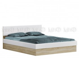Кровать с подъемным механизмом 1,4 спальня Фортуна (Дуб сонома/белый глянец) в Чите - chita.katalogmebeli.com | фото