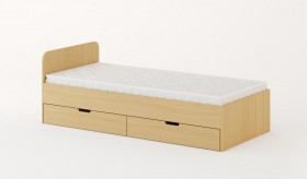 Кровать с ящиками 900 (Беленый дуб) в Чите - chita.katalogmebeli.com | фото