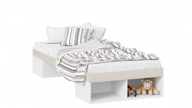 Кровать «Сканди»  Дуб Гарден/Белый в Чите - chita.katalogmebeli.com | фото
