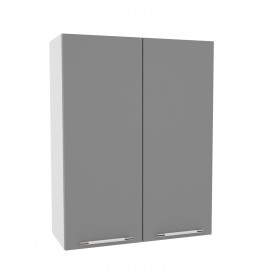 Квадро ВП 700 шкаф верхний высокий (Ваниль кожа/корпус Серый) в Чите - chita.katalogmebeli.com | фото