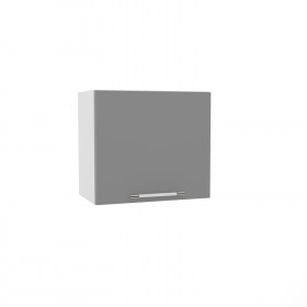 Квадро ВПГ 500 шкаф верхний горизонтальный высокий (Ваниль кожа/корпус Серый) в Чите - chita.katalogmebeli.com | фото