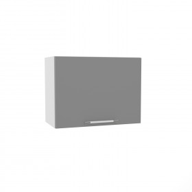 Квадро ВПГ 600 шкаф верхний горизонтальный высокий (Ваниль кожа/корпус Серый) в Чите - chita.katalogmebeli.com | фото