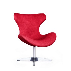 Лаунж кресло Vibe, рогожка красный в Чите - chita.katalogmebeli.com | фото