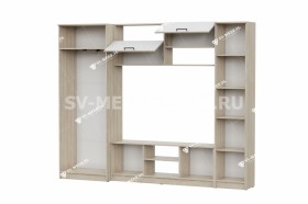 Мебель для гостиной МГС 3 Исполнение 1 Дуб Сонома / Белый в Чите - chita.katalogmebeli.com | фото 3