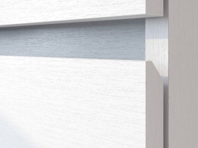 Модульная система "Токио" Комод 4 ящика Белый текстурный / Белый текстурный в Чите - chita.katalogmebeli.com | фото 4