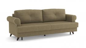 Оливер / диван - кровать 3-х местн. (еврокнижка) (велюр велутто коричневый 23 в Чите - chita.katalogmebeli.com | фото