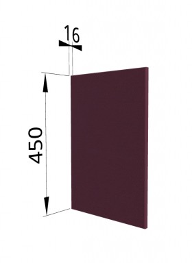 Панель торцевая (для шкафа горизонтального высокого) ВПГ Квадро (Виноград) в Чите - chita.katalogmebeli.com | фото