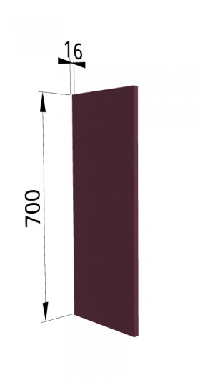 Панель торцевая П Квадро (для шкафа верхнего) Виноград в Чите - chita.katalogmebeli.com | фото