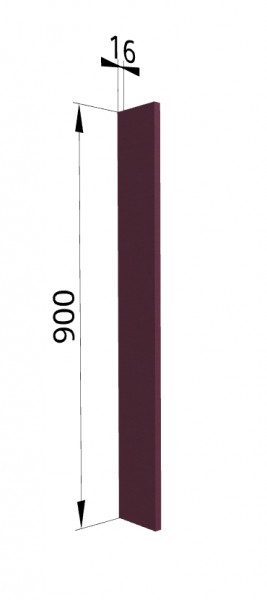 Панель торцевая ВПТ 400 Квадро (для шкафа торцевого верхнего) Виноград в Чите - chita.katalogmebeli.com | фото