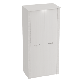 Шкаф двухдверный Элана 645 Бодега белая в Чите - chita.katalogmebeli.com | фото