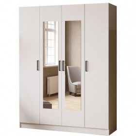 Шкаф комбинированный Ларс (1,6) белый в Чите - chita.katalogmebeli.com | фото