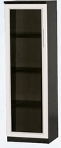 Шкаф нижний со стеклодверью ДЛЯ ГОСТИНОЙ ШНС-450 Венге/Дуб выбеленный в Чите - chita.katalogmebeli.com | фото