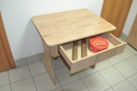 Стол кухонный Миссия с ящиком (Дуб бунратти) в Чите - chita.katalogmebeli.com | фото