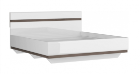 Ультра Кровать 1600 с настилом (Белый/Белый глянец) в Чите - chita.katalogmebeli.com | фото