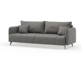 Валериан диван трёхместный прямой Стальной, ткань RICO FLEX 9292 в Чите - chita.katalogmebeli.com | фото
