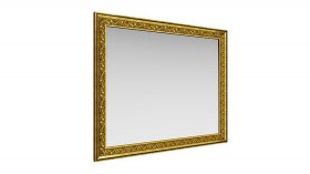 Зеркало навесное "Айрум"/(дуб кальяри / профиль: золото с орнаментом) в Чите - chita.katalogmebeli.com | фото